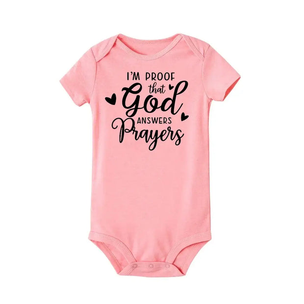 Im Proof God Answers Prayers Onesie