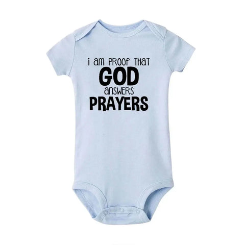 Im Proof God Answers Prayers Onesie