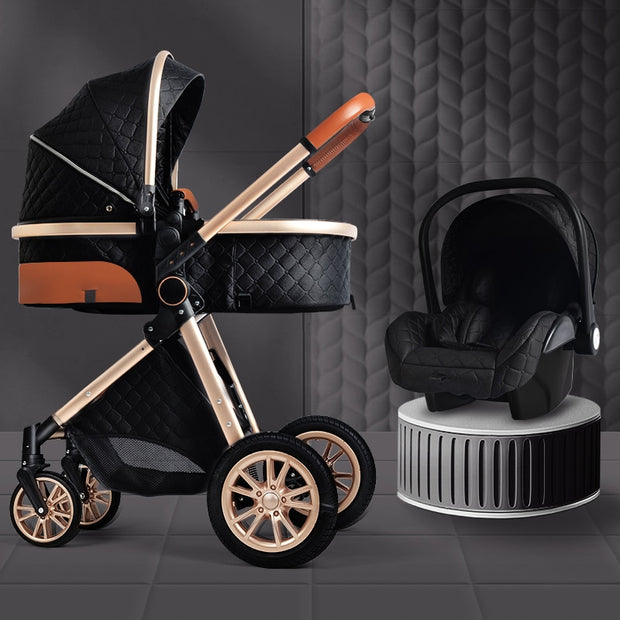 Luxury 3 in 1 Baby Stroller - Plush Baby Mart