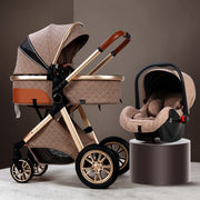 Luxury 3 in 1 Baby Stroller - Plush Baby Mart