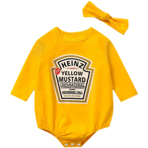 Ketchup & Mustard Onesie - Plush Baby Mart