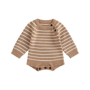 Long Sleeve Knit Romper - Plush Baby Mart