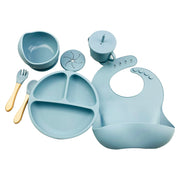 Baby Silicone Bowl Bibs Set - Plush Baby Mart