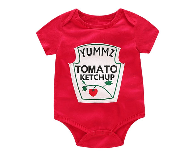 Ketchup & Mustard Onesie - Plush Baby Mart