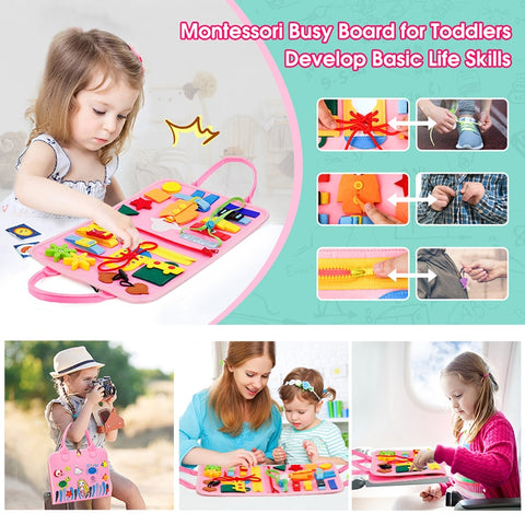 Montessori Busy Board - Plush Baby Mart