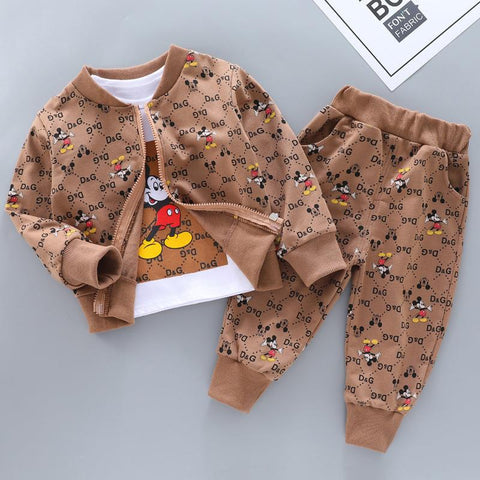 3pc Mickey Mouse Tracksuit - Plush Baby Mart