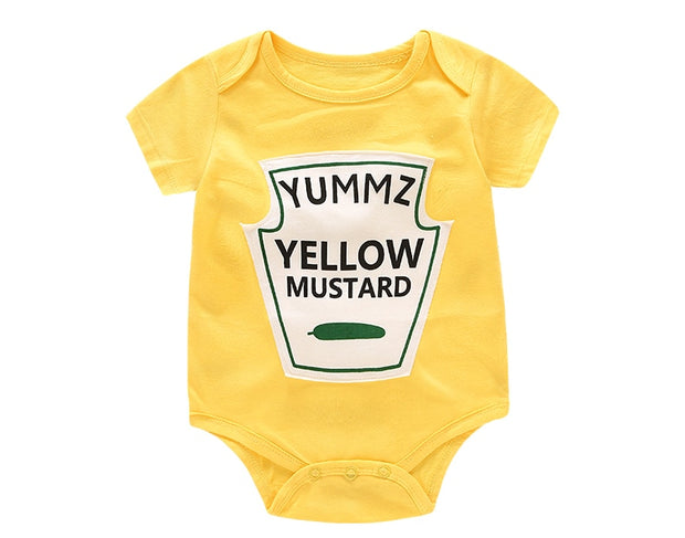 Ketchup & Mustard Onesie - Plush Baby Mart