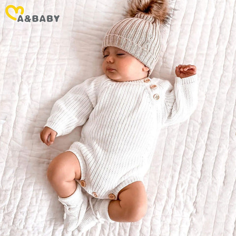 Long Sleeve Knit Romper - Plush Baby Mart