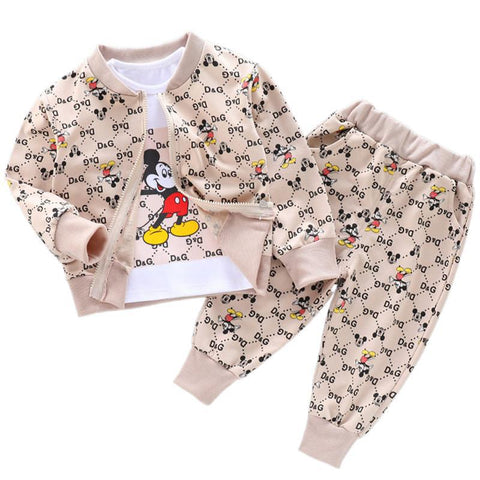 3pc Mickey Mouse Tracksuit - Plush Baby Mart