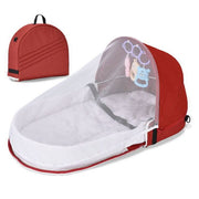 Foldable Baby Bed With Mosquito Net - Plush Baby Mart